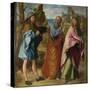 The Road to Emmaus, C. 1516-Altobello Melone-Stretched Canvas