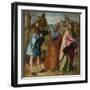 The Road to Emmaus, C. 1516-Altobello Melone-Framed Giclee Print