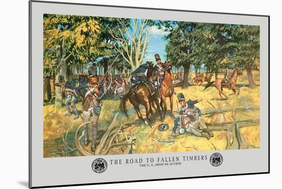 The Road to Fallen Timbers, Northwest Indian War-Hugh Charles Mcbarron Jr.-Mounted Art Print