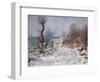 The Road to Giverny, Winter, 1885-Claude Monet-Framed Premium Giclee Print