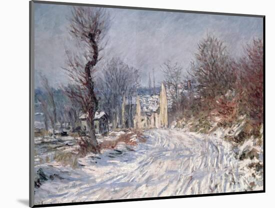 The Road to Giverny, Winter, 1885-Claude Monet-Mounted Premium Giclee Print