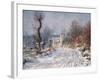 The Road to Giverny, Winter, 1885-Claude Monet-Framed Giclee Print