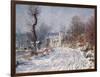 The Road to Giverny, Winter, 1885-Claude Monet-Framed Giclee Print