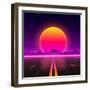 The Road to Infinity at Sunset-arthobbit-Framed Photographic Print