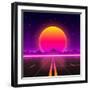 The Road to Infinity at Sunset-arthobbit-Framed Photographic Print
