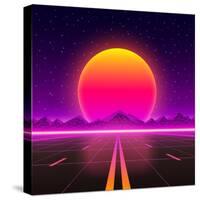 The Road to Infinity at Sunset-arthobbit-Stretched Canvas