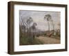 The Road to Louveciennes, 1870-Camille Pissarro-Framed Giclee Print