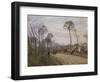 The Road to Louveciennes, 1870-Camille Pissarro-Framed Giclee Print