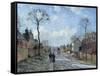 The Road to Louveciennes, 1872-Camille Pissarro-Framed Stretched Canvas