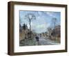 The Road to Louveciennes, 1872-Camille Pissarro-Framed Giclee Print