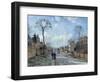 The Road to Louveciennes, 1872-Camille Pissarro-Framed Premium Giclee Print