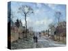 The Road to Louveciennes, 1872-Camille Pissarro-Stretched Canvas