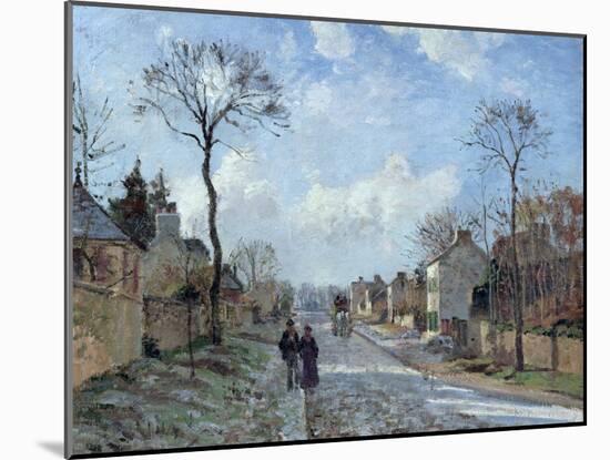 The Road to Louveciennes, 1872-Camille Pissarro-Mounted Giclee Print