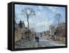 The Road to Louveciennes, 1872-Camille Pissarro-Framed Stretched Canvas