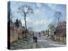 The Road to Louveciennes, 1872-Camille Pissarro-Stretched Canvas