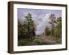 The Road to Louveciennes at the Edge of the Wood, 1871-Camille Pissarro-Framed Giclee Print