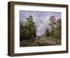 The Road to Louveciennes at the Edge of the Wood, 1871-Camille Pissarro-Framed Giclee Print