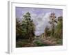 The Road to Louveciennes at the Edge of the Wood, 1871-Camille Pissarro-Framed Giclee Print