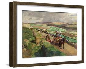 The Road to Market, 1924-Harold Harvey-Framed Giclee Print