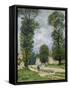 The Road to Marly-Le-Roi, or the Road to Versailles, 1875-Alfred Sisley-Framed Stretched Canvas