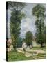 The Road to Marly-Le-Roi, or the Road to Versailles, 1875-Alfred Sisley-Stretched Canvas