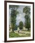 The Road to Marly-Le-Roi, or the Road to Versailles, 1875-Alfred Sisley-Framed Giclee Print