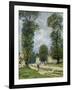 The Road to Marly-Le-Roi, or the Road to Versailles, 1875-Alfred Sisley-Framed Giclee Print