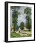 The Road to Marly-Le-Roi, or the Road to Versailles, 1875-Alfred Sisley-Framed Giclee Print