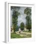 The Road to Marly-Le-Roi, or the Road to Versailles, 1875-Alfred Sisley-Framed Giclee Print