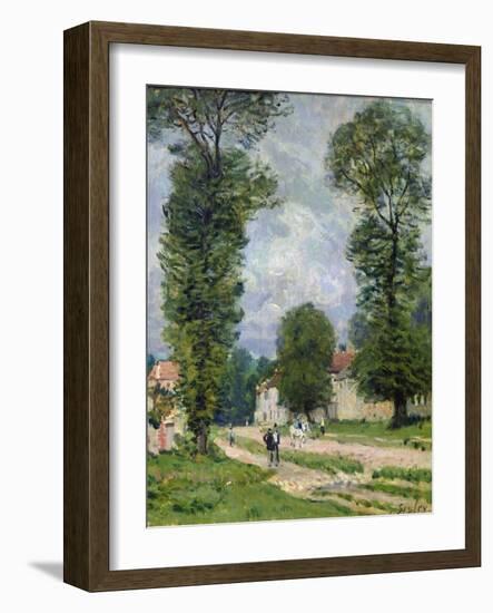 The Road to Marly-Le-Roi, or the Road to Versailles, 1875-Alfred Sisley-Framed Premium Giclee Print