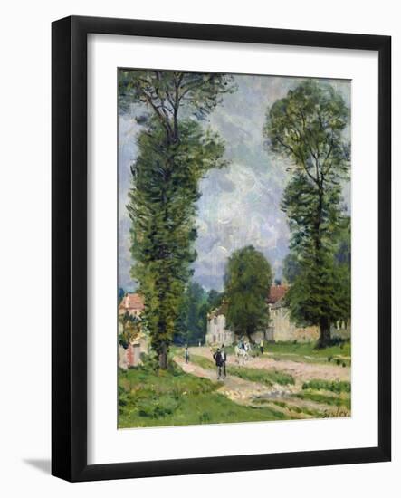 The Road to Marly-Le-Roi, or the Road to Versailles, 1875-Alfred Sisley-Framed Premium Giclee Print