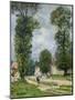 The Road to Marly-Le-Roi, or the Road to Versailles, 1875-Alfred Sisley-Mounted Premium Giclee Print