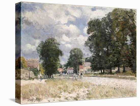 The Road to Marly-Le-Roi-Alfred Sisley-Stretched Canvas