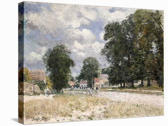 The Road to Marly-Le-Roi-Alfred Sisley-Stretched Canvas