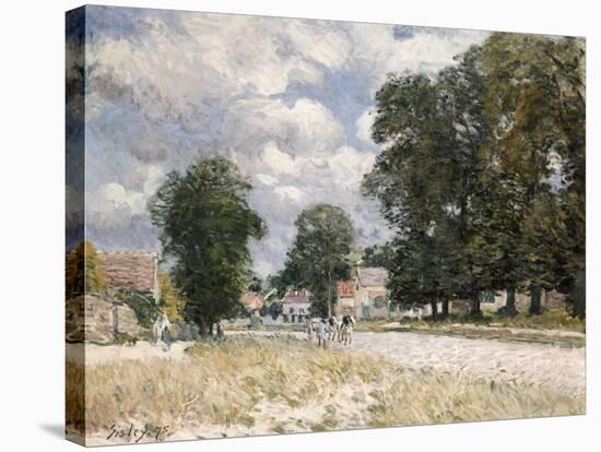 The Road to Marly-Le-Roi-Alfred Sisley-Stretched Canvas