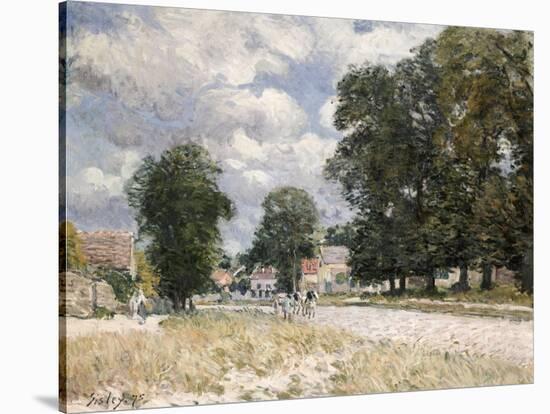 The Road to Marly-Le-Roi-Alfred Sisley-Stretched Canvas