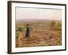 The Road to Rouen, Pontoise, 1872-Camille Pissarro-Framed Giclee Print