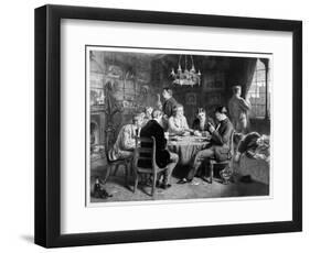 The Road to Ruin: College, Engraved by Leopold Flameng (1831-1911) Pub. by the Art Union of London-William Powell Frith-Framed Premium Giclee Print