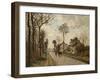 The Road to Saint-Cyr at Louveciennes, Circa 1870-Mary Cassatt-Framed Giclee Print