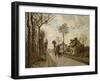 The Road to Saint-Cyr at Louveciennes, Circa 1870-Mary Cassatt-Framed Giclee Print