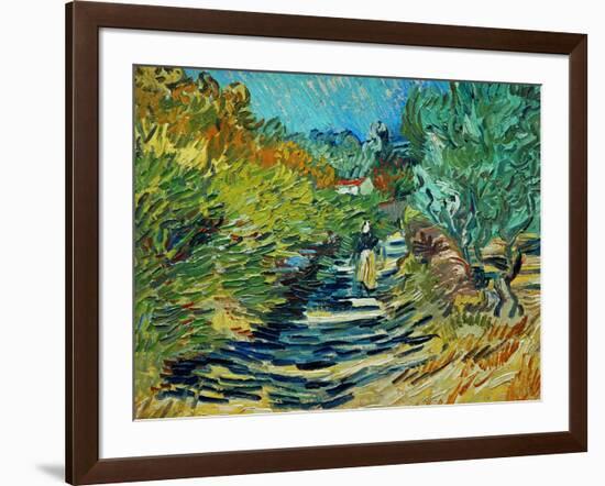 The Road to Saint-Remy, c.1890-Vincent van Gogh-Framed Giclee Print