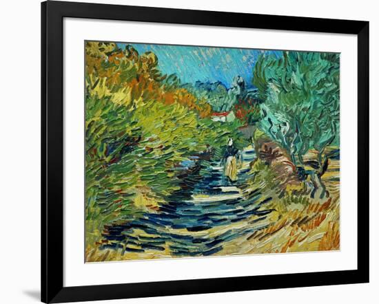 The Road to Saint-Remy, c.1890-Vincent van Gogh-Framed Giclee Print