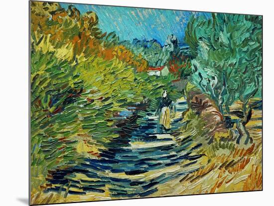 The Road to Saint-Remy, c.1890-Vincent van Gogh-Mounted Giclee Print