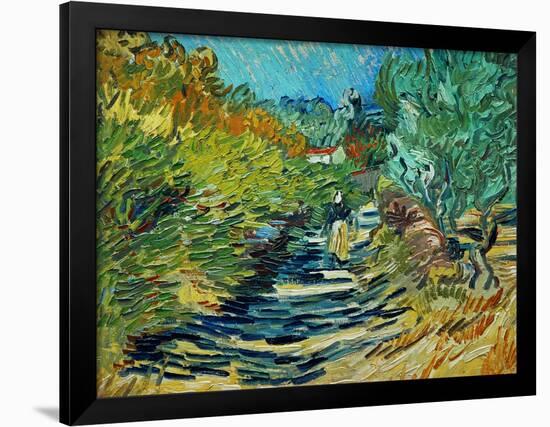 The Road to Saint-Remy, c.1890-Vincent van Gogh-Framed Giclee Print