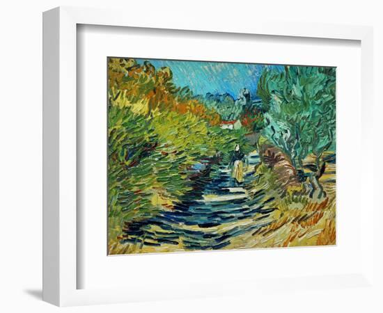 The Road to Saint-Remy, c.1890-Vincent van Gogh-Framed Giclee Print