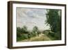 The Road to Sevres, 1858-59-Jean-Baptiste-Camille Corot-Framed Giclee Print