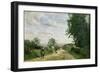 The Road to Sevres, 1858-59-Jean-Baptiste-Camille Corot-Framed Giclee Print