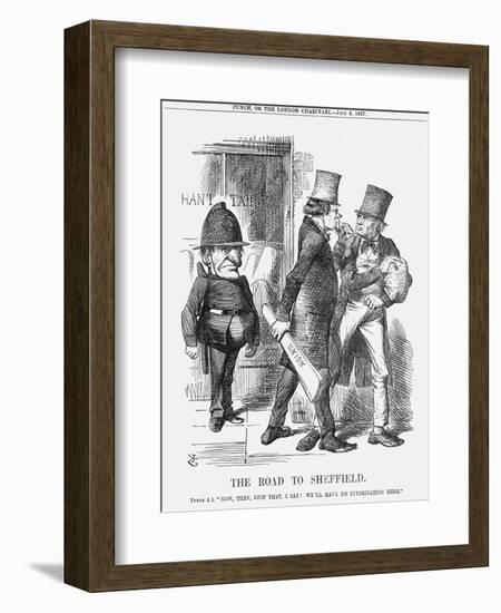 The Road to Sheffield, 1867-John Tenniel-Framed Giclee Print