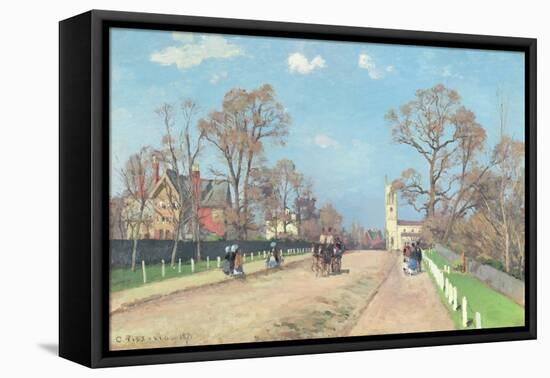 The Road to Sydenham, 1871-Camille Pissarro-Framed Stretched Canvas