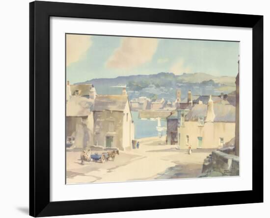 The Road to the Harbour - St Ives-Frank Sherwin-Framed Premium Giclee Print